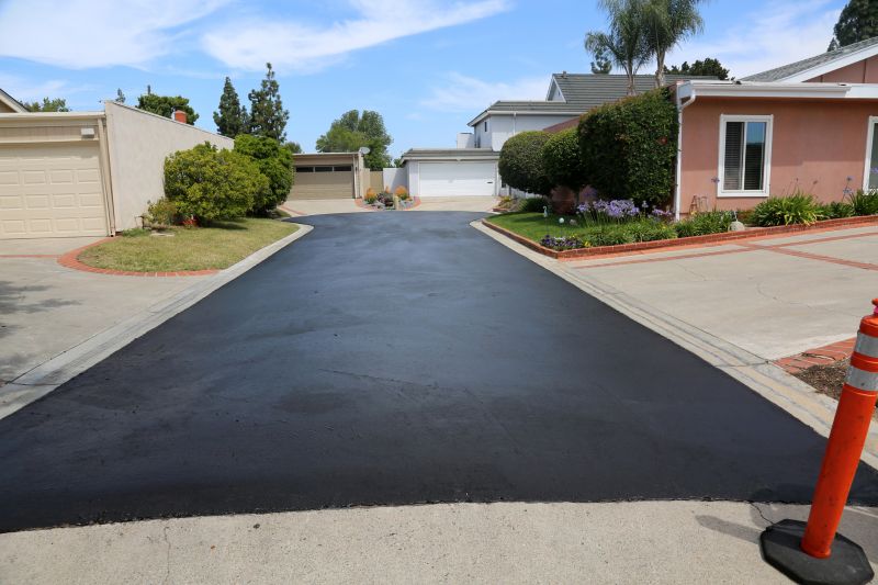 Finished Slurry Sealed Driveway