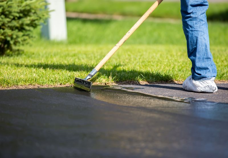 Scheduling driveway sealing services